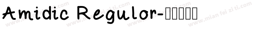 Amidic Regulor字体转换